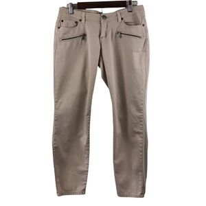 Max Jeans cream color jeans size 6‎